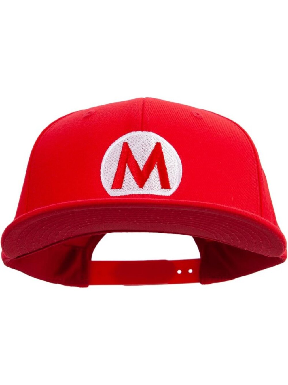 Embroidered 6-Panel Snapback Hat with Mario & Luigi Symbols - Stylish & Fun!